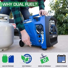 DuroMax 2,300-W Quiet Portable Hybrid RV Ready Dual Fuel Gas Inverter Generator
