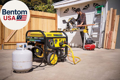 8125-Watt Electric Start Tri-Fuel Portable Generator with CO Shield