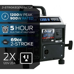 Pulsar PG1202SA 1200 Peak Watt, 900 Running Watt Portable 2-Cycle Gas Powered Ge