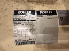 Kohler 350R0ZD Diesel Generator with Muffler 350kw low hours