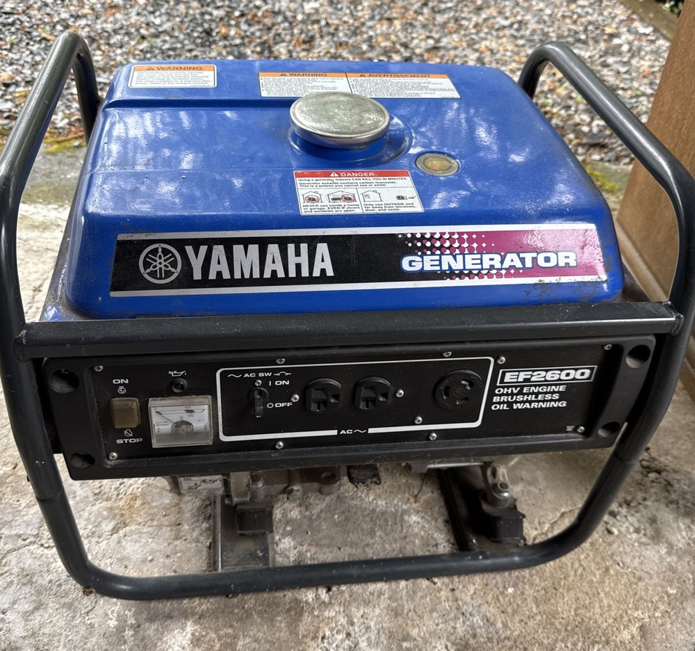 Yamaha EF2600 Portable Generator Works Well – Maintained Pick up only Nutley NJ