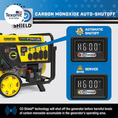 12,500-Watt Electric Start Tri Fuel Home Backup Portable Generator with CO Shiel
