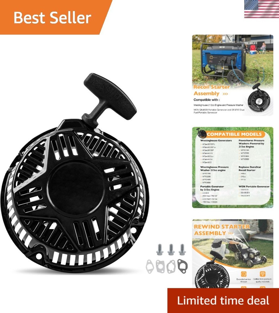 Durable Recoil Starter for WGen3600DF – Easy Install & Optimal Performance