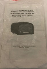 1 Ea Powerhouse Dual Generator Parallel Kit for Models PH2100PRI & PH2700PRI