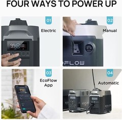 HYBRID GENERATOR Gas & Electric Option Self Auto Charge Turns on With PHONE APP