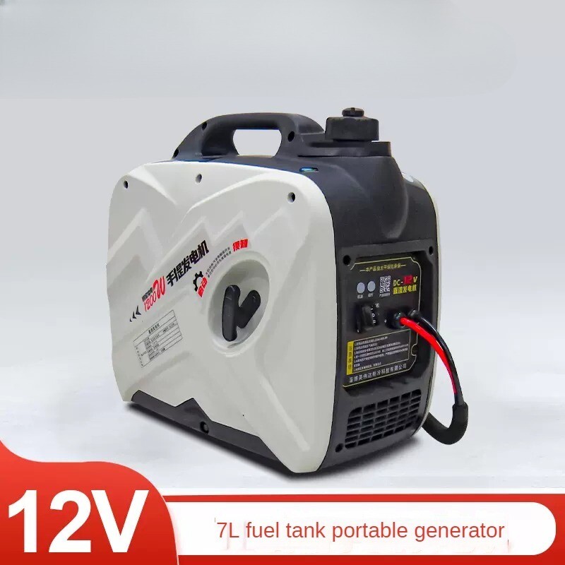 Portable Parking Generator 7L Fuel Tank Hidden for Car Air Conditioner 12V/24V