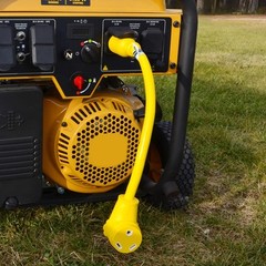Conntek 14825 RV Generator Adapter with 30 Amp 3 Prong Locking Male Plug To RV