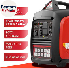 2500W Portable Generator Super Quiet Inverter Generator Ultra Lightweight for Ho