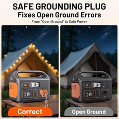 Generator Grounding Plug with Keychain – Portable Neutral Ground Bonding Adapter