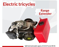Range Extender Generator for Electric Three- and Four-Wheeled Vehicles