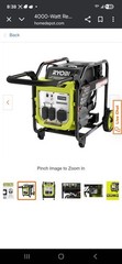 Ryobi RYi4022X 4000 Watt Gasoline Powered Digital Inverter Generator