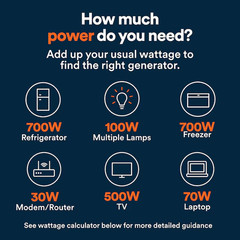 Generac GP 9400 Starting / 7500 Running Watt Gasoline/Liquid propane Dual fuel