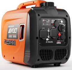 Aivolt 4,300-Watt Super Quiet Portable Gas Powered Inverter Generator, CO Sensor