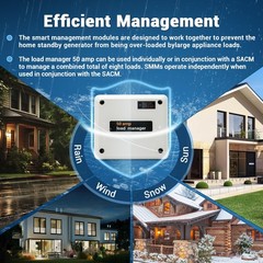 Smart Management Module 50 Amp Load Manager, Compatible with Generac Gray