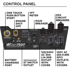 Westinghouse 9,500-W Portable RV Ready Gas Powered Generator with Remote Start