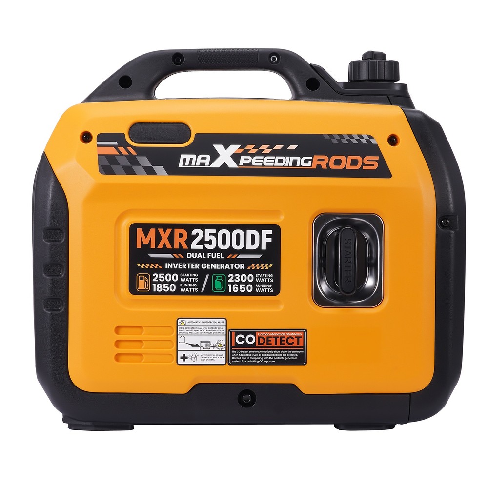 Dual Fuel Inverter Generator 2500W Gasoline 2300W LPG for Travel Trailers