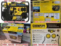 NEW Champion 4000W Dual Fuel Inverter Generator + Wheel Kit Model