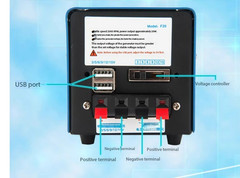 Manual Hand Crank Generator Emergency Power Supply USB Charging Multi-Voltage