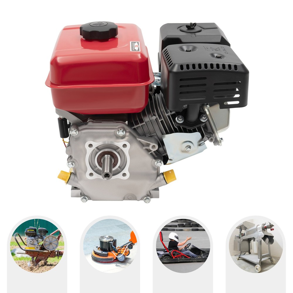 7.5 HP 212cc Pull Start Horizontal Gas Powered Engine Go Kart Gas Engine Motor
