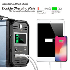Solar Rechargeable Portable Power Station Battery