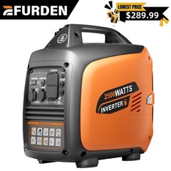 Efurden 2500W Portable Inverter Generator Gas Powered Generator Quiet Outdoor