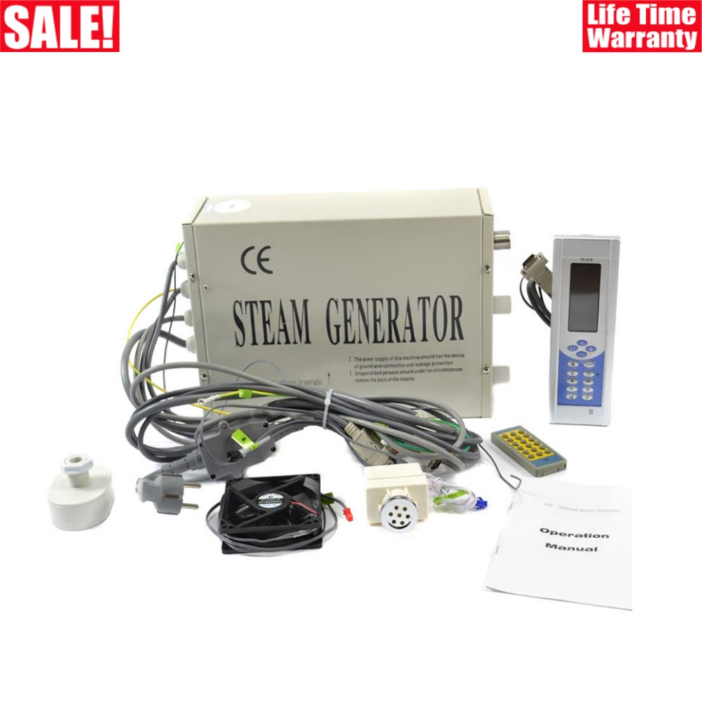 3KW Steam Generator Sauna Bath Home SPA Shower Digital Timer + Remote Controller