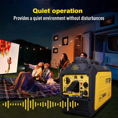Aceup Energy 2500 Watt Gas Inverter Generator, Super Quiet Portable Generator fo