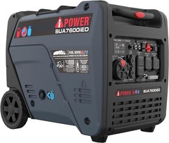 A-iPower 7,600W Portable Dual Fuel Inverter Generator, Electric Start, CO Sensor