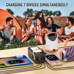 27000mAh Portable Power Bank Station, Outdoor Generator with SOS Light, Backup C