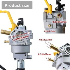 Carburetor Compatible with Firman T07573 Tri Fuel Generator 9400 Watt 439cc