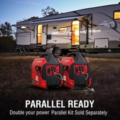 Inverter Generator Gas Powered W/ Super Quiet Technology Low Oil Shutdown Camp