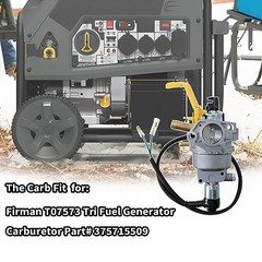 Carburetor Compatible with Firman T07573 Tri Fuel Generator 9400 Watt 439cc