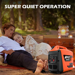 AIVOLT 1600W Super Quiet Inverter Generator, Ultra Lightweight Gas Powered Porta