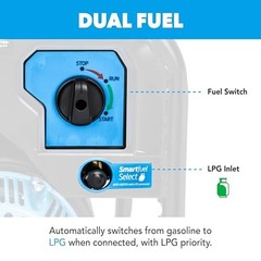 Pulsar PG5250B 5250W Portable Gas Generator 4250W Run Power