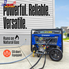 12500 Peak Watt Tri-Fuel Home Backup Portable Generator Electric Start Gas Propa