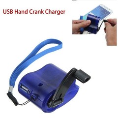 USB Hand Crank Power Phone Charger Manual Charging Dynamo Generat Emergency New