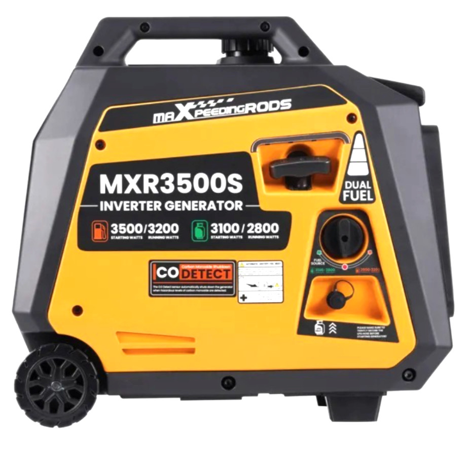 Dual Fuel. LP Propane or Gas. 3500 watts. RV Camp Generator Quiet.