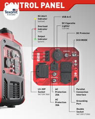 4500W Portable Inverter Generator for Home Use, Super Quiet Small Generator for