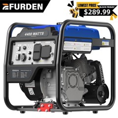 4400W Generator Inverter Open Frame Portable For RV Camping 208CC 4-stroke Blue
