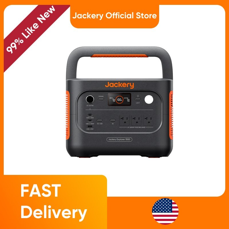 99% Excellent Refurbished Jackery Explorer 1500v2 Portable Power Station 1534Wh