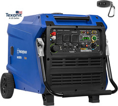 12000 Peak Watt Tri-Fuel Portable Inverter Generator, Remote Start, Transfer Swi