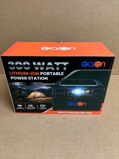 GO/ON 300 WATT Lithium-Ion Portable Power Station