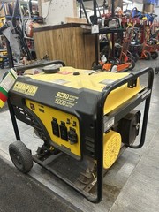 Champion 6250W/5000W Portable Generator, Gas Powered, Recoil Start used corded