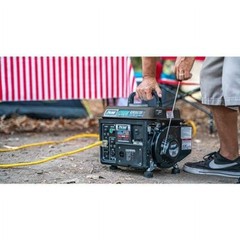 G1200SG Portable Gas-Powered Generator with Carrying Handle, 1200W, Black/Gray