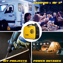 Aceup Energy 2300 Watt Portable Inverter Generator, Super Quiet Gas Generator fo