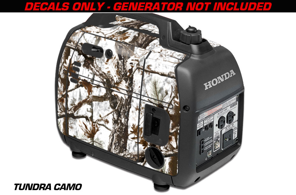 Decal Wrap For Honda EU2000i Skin Camping Generator Engine Sticker TUNDRA CAMO