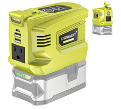 200W Power Inverter Compatible w/Milwaukee, Makita, Ryobi Battery, Power Station
