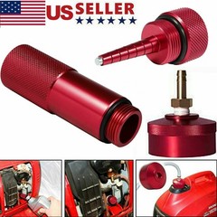 Generator Aluminum Extended Run Gas Cap with Brass Funnel for Honda EU2200i Red