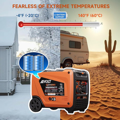 8000W Dual Fuel Inverter Generator, Super Quiet Electric Start Portable Generato