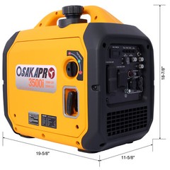4-Stroke OHV Portable Inverter Generator 3500W Gas Powered for Camping RV Backup